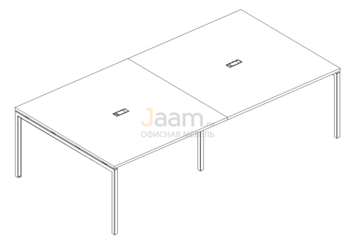 Стол для переговоров Стол для переговоров на металлокаркасе DUE Б2 134-2 БП