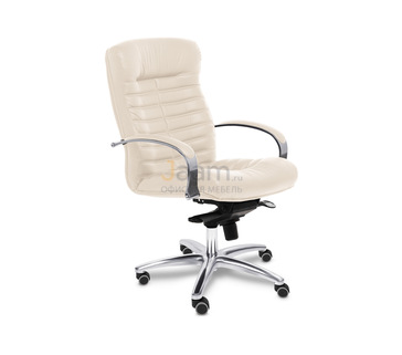 Кресло для руководителя ORION CHROME B кожа+кож.зам.